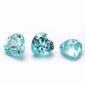 Starsgem Beautiful Color Paraiba Heart Cut Elegant Sapphire Synthetic Gemstone Lab Created Sapphire