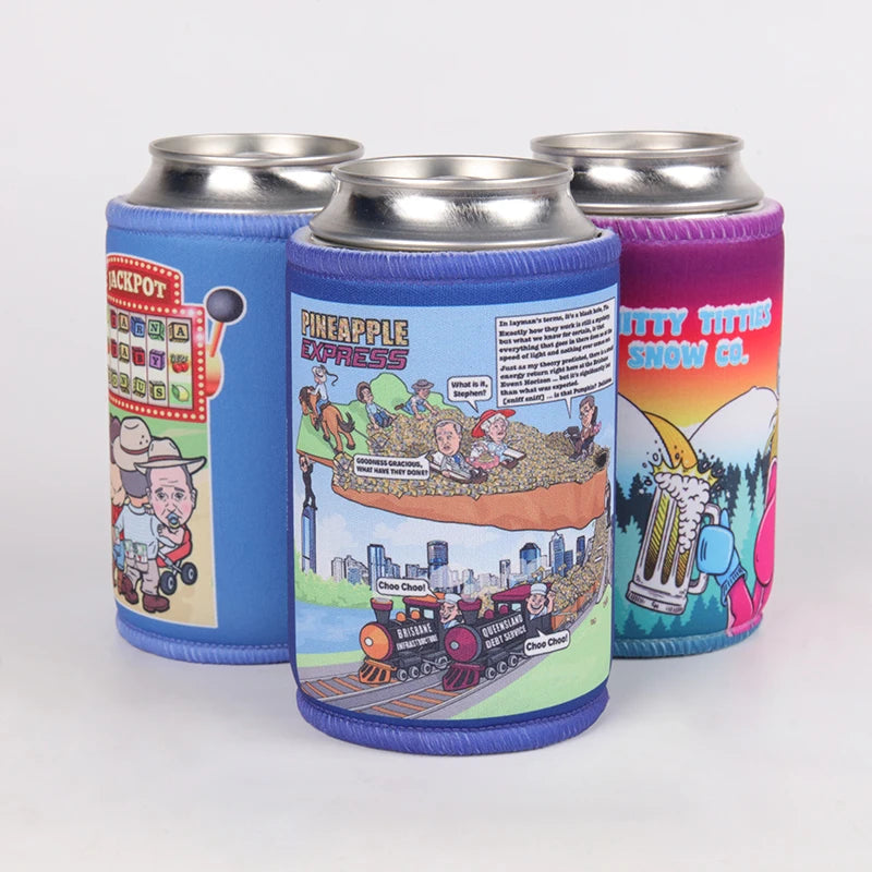 Custom 5mm Neoprene Magnetic-Stubby-Holder Can Cooler Neoprene Foam Australia Stubbie Drinks Coolers Holder