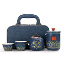 Portable Ceramic Kungfu Tea Set for Home Travel & Outdoor Use-Compact Mini Design Eco-Friendly Customizable Color & Logo MegaBDM