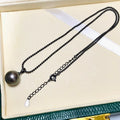 N479 11-12mm DIY Natural Freshwater Pearl Charm Pendant Necklace Chain Accessory 925 Sterling Silver Jewelry for Women