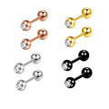 Small Tiny Stud Hoop Earring Gold Studs Stainless Steel Earring Sets for Multiple Piercing Cartilage Hoop Earrings 16g Wholesale