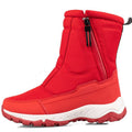 Wholesale Large Size Winter Snow Boots Women's Thickened Inner Waterproof Non Slip Riding Warm Side Zipper Snow Boots