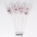 Wholesale Bulk Price Eco-Friendly High Borosilicate Crystal Infuser Stirrer crystal chips for Coffee Tea