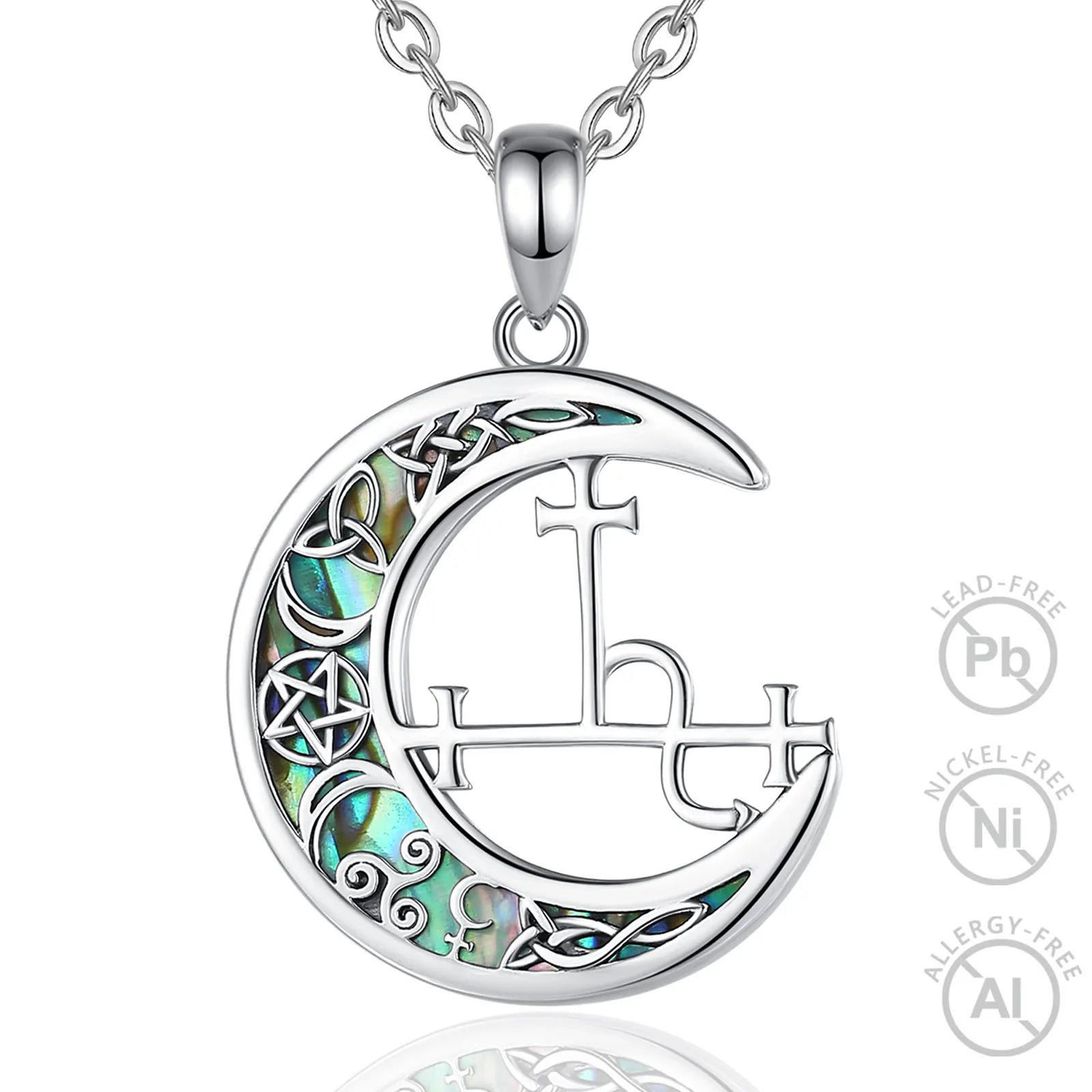 925 Sterling Silver Nudo De Bruja Plata Witchy Pendant Witchcraft Jewelry Gift Lilith Wiccan Necklace for Women