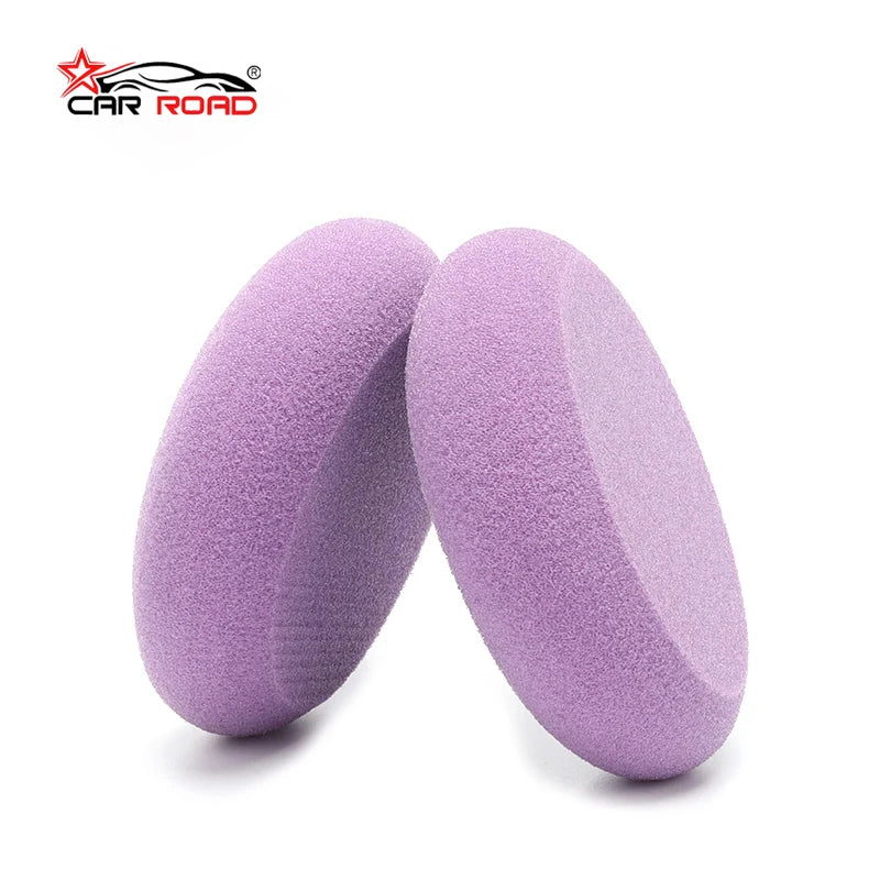 4 "100mm Deep Purple UFO Shaped Foam Waxing Pad Manual Waxing Foam Pad Car Care Sponge Pad
