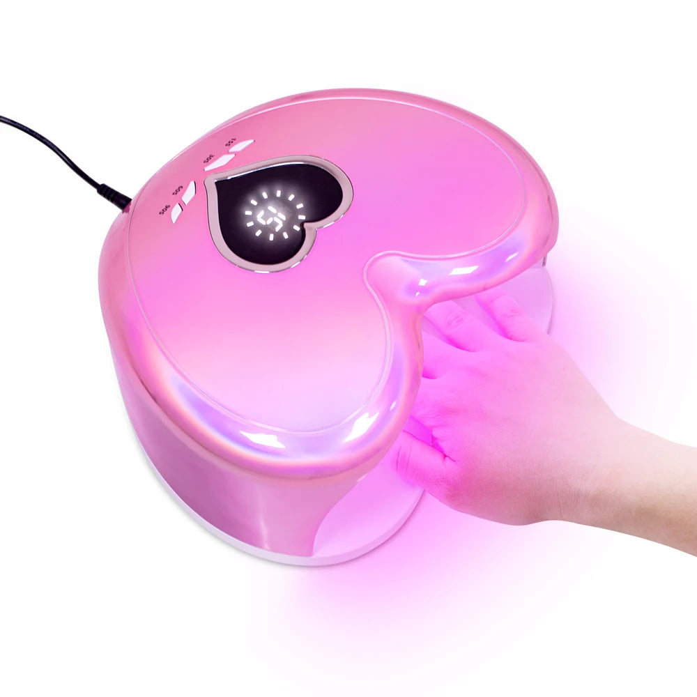 96W High Quality Plastic UV LED Nail Lamp Cordless Portable Rechargeable Nail Polish Dryer for Nails