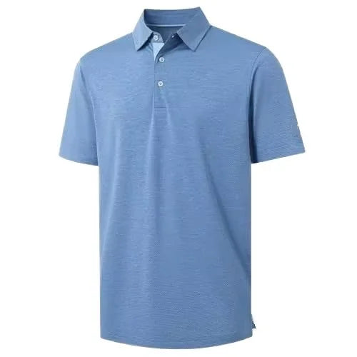 2025 Factory Custom Men's Quick Dry Basic Short Sleeve Solid Color Golf Business Lapel Printed Spandex / Polyester Polo Shirt