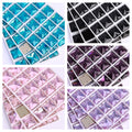 QIYI Factory Direct Selling Colorful Fashion Ready to Ship Luxury Square Fancy Sew-on Stone for Decorate Garments Party Shoes