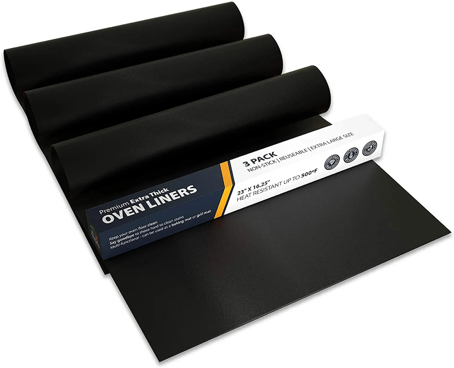 PFOA Free Premium extra Thick Oven Liner for Bottom of Ovens Non-stick extra Large Size PTFE Baking Sheets