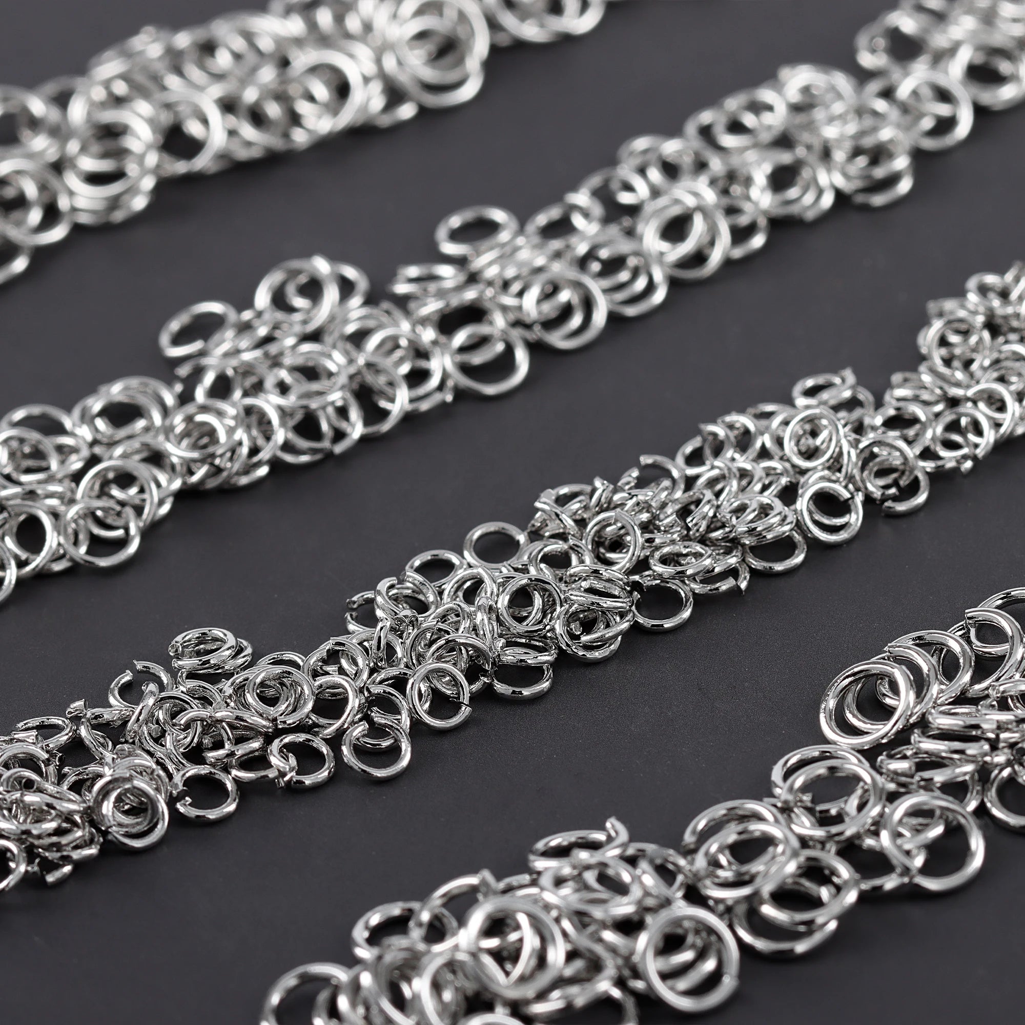 M866   20g/lot Wholesale Rhodium Plated Nickel Free Open Jump Ring Women Diy Jewelry Making Accessories