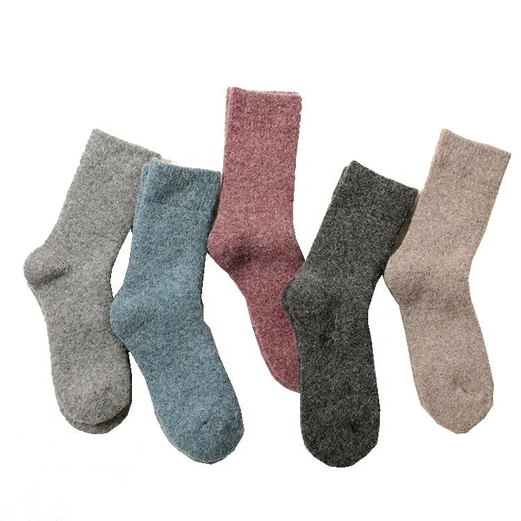 XIANGHUI Can logo Women's Winter Soft Fuzzy Warm Plush Slipper Socks