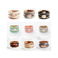 Popular Fashion Leather Bracelet Women's Fashion Jewelry Shell Pearl Magnet Buckle Bracelet