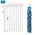 Retail 12 Hooks Supermercado SupermarchÃ© Grocery Display Plastic Hanging Strip with Clip