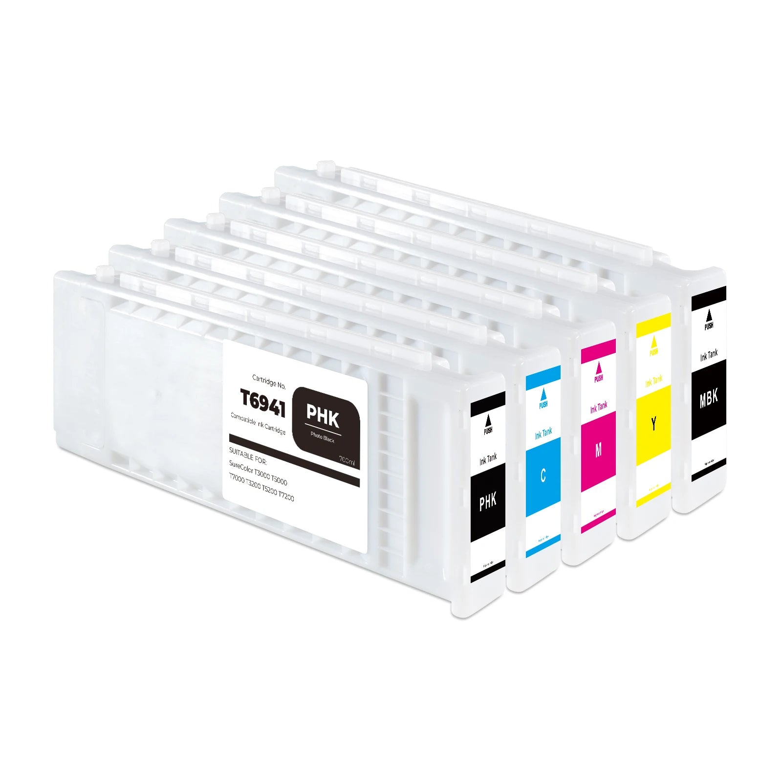 Winnerjet T6941-T6945 700ml Refill Ink Cartridge With One Time Use Chip  for EPSON SureColor T3000 T5000 T7000 T3200 T5200 T7200