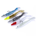 Hengjia 4.8cm 1g  Shad Swimbait Soft Plastics Lures Worms Swimbait Wobbler Swim Bait Jig Head 3D Eyes Artificial for Pike
