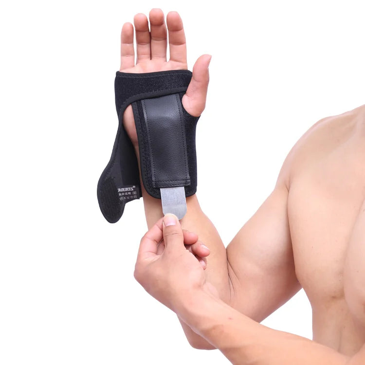 Aolikes Wholesale Adjustable Neoprene Wrist Palm Protectors Compression Wrist Support Hand and Splint Stabilizer Wrist Brace