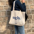Wholesale Online Custom Printed Cotton Canvas Tote Bag Small Large Sizes with Personalized Logo Letter Patterned Shopping Bags