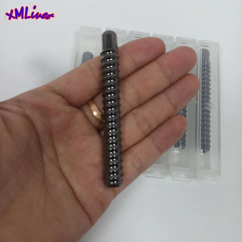 Xmlivet Plating Black Stainless Steel Radial Pin Joint Billiards Pool Cue Joint Thread Male Screw Pin Billiards Accessories