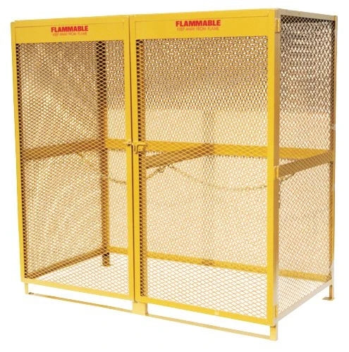 High-Style Gas Cylinder Cage 6-Foot Galvanized Steel Wire Mesh with 3D Modeling Heat Treated for Warehouse & Construction Site