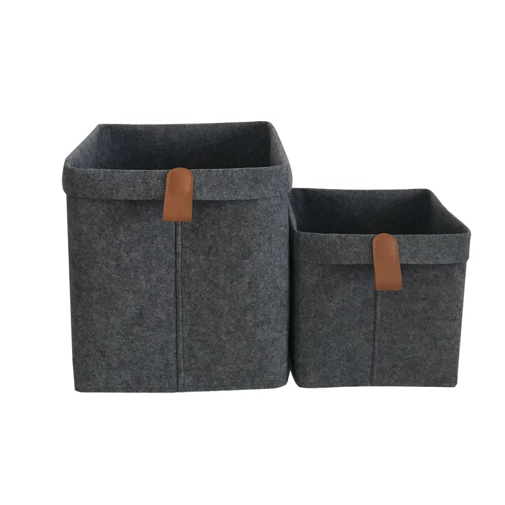 Foldable Felt  Storage Basket  Bag