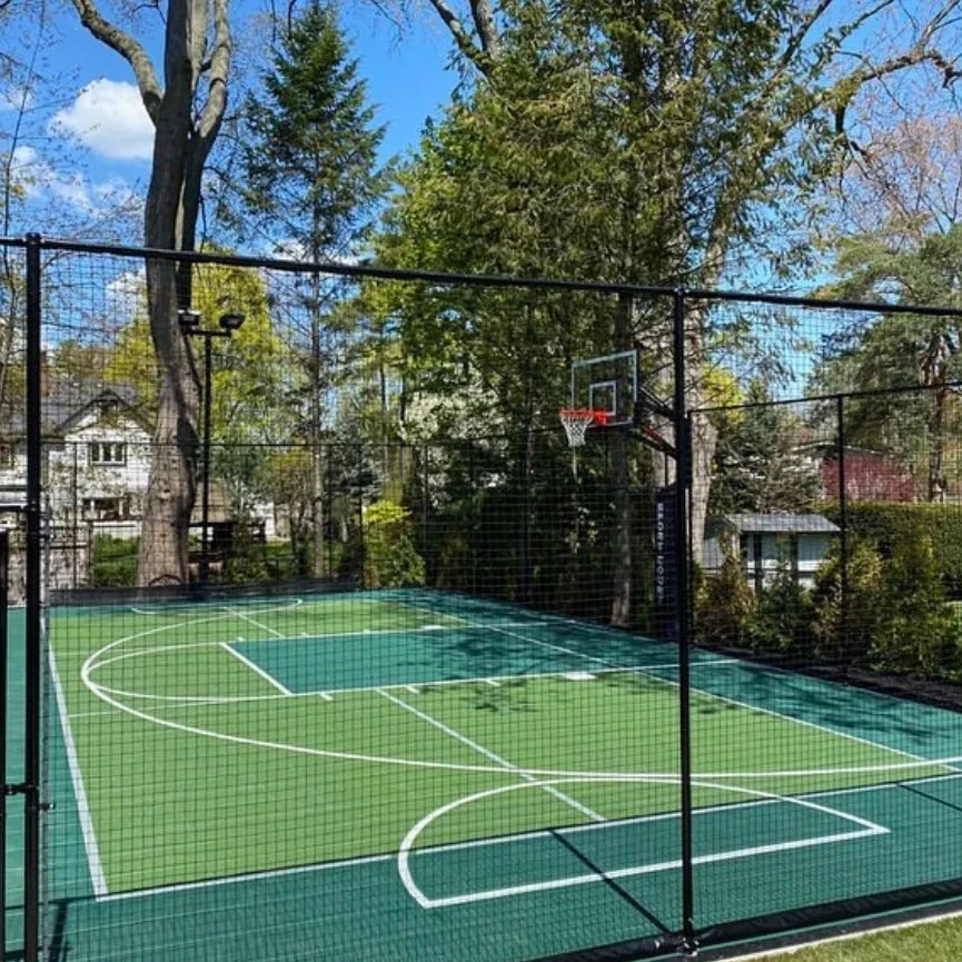 Portable Outdoor Multi-Purpose Sports Flooring Tile for Basketball and Badminton Courts PP Material Graphic Design Solution
