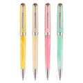 High-Looking Resin Flow Pattern Pen Holder Rotating 1.0mm Business Office Student Ballpoint Pen Wholesale Printable Gift