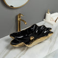 Blue Bathroom Vessel Sink Ceramic Basin Countertop Sink Art Basin Countertop Bowl Sink