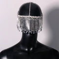 Luoyan Fashion Multilayer Rhinestone Headdress Forehead Hair Accessories Hair Chain Tassel Hair Head Jewelry Party for Women