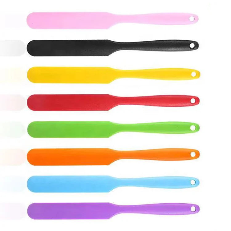 Wholesale Long Handle Mixing Batter Spatula Nonstick Heat Resistant Butter Jar Baking Pastry Silicone Spatula