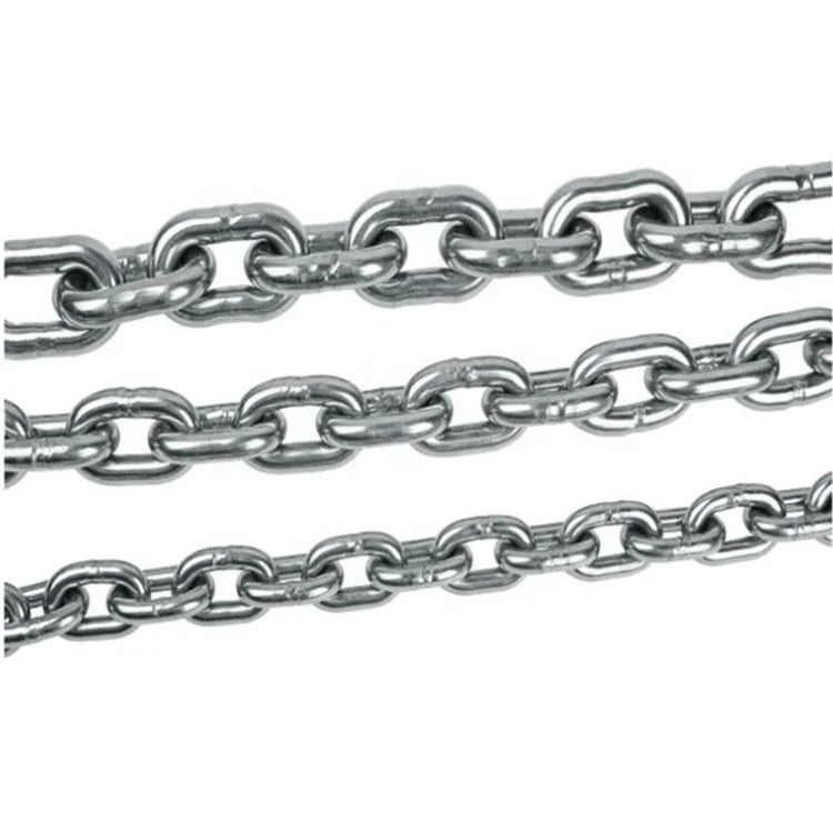 AISI 316 Stainless Steel Short Link Chain DIN 766 Standard Welded Structure