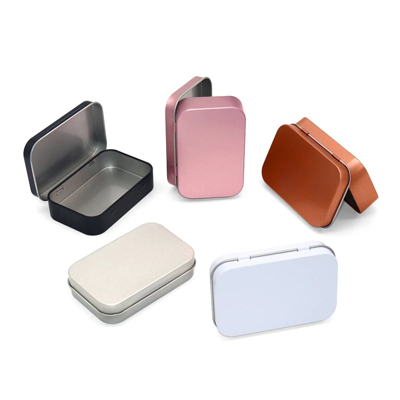 Custom Food-Grade Rectangular Tin Case with Durable Tinplate Square Shape Mint Candy Box for Chewing Gum Customized Logo