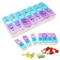 Nice Design 14 Compartments Removable 7 Days Pill Box 14 Cases Weekly Removable Plastic Pill Organizer Removable Pill Planner