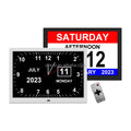Pros 15 Inch Digital Calendar Day Date Time Clock Seniors Elderly Medication Reminders Custom Alarm Dementia Clock Auto DST