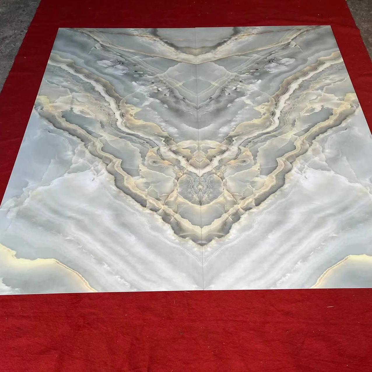 1.22x2.8mx3mm High Glossy Marble Alternative UV PVC Marble Sheet for Wall