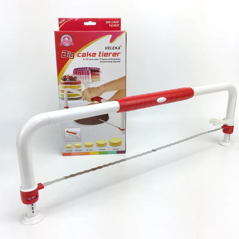High Quality Stainless Steel Cake Tools Decorating Supplies Kit Set Adjustable Cake Layer Slicer Machine Baking Tool Cake Cutter