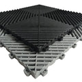 Anti-Slip Indoor/Outdoor Interlocking Floor Tiles Polymer PP Vinyl Car Wash Shop Garage Workshop Graphic Design Plastic Flooring