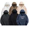 High Quality Men Cotton Thick Heavyweight Fleece Pullover Hoodie Custom Drop Shoulder Oversize Hoodie