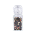 Manual Spice Grinder Mills Square Glass Jars Salt and Pepper Grinder with Adjustable PC Grinder