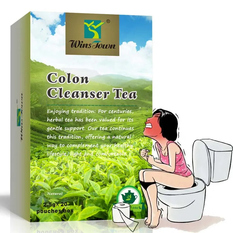 Colon Cleaning Tea 100% Wins Town Wholesale Organic Natural Herbs Detox Beauty Colon Cleanser Tea for Slimming