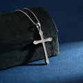 Wholesale Pendant Jewelry Rhodium Plated Cubic Zirconia Cross God Retro Pendant 925 Sterling Silver Fine Jewelry Pendant