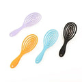 Hollow Plastic Scalp Massage Comb Vented Curly Salon Hair Styling Tool Hair Detangling Brush W/Ultra-soft Bristles Glide