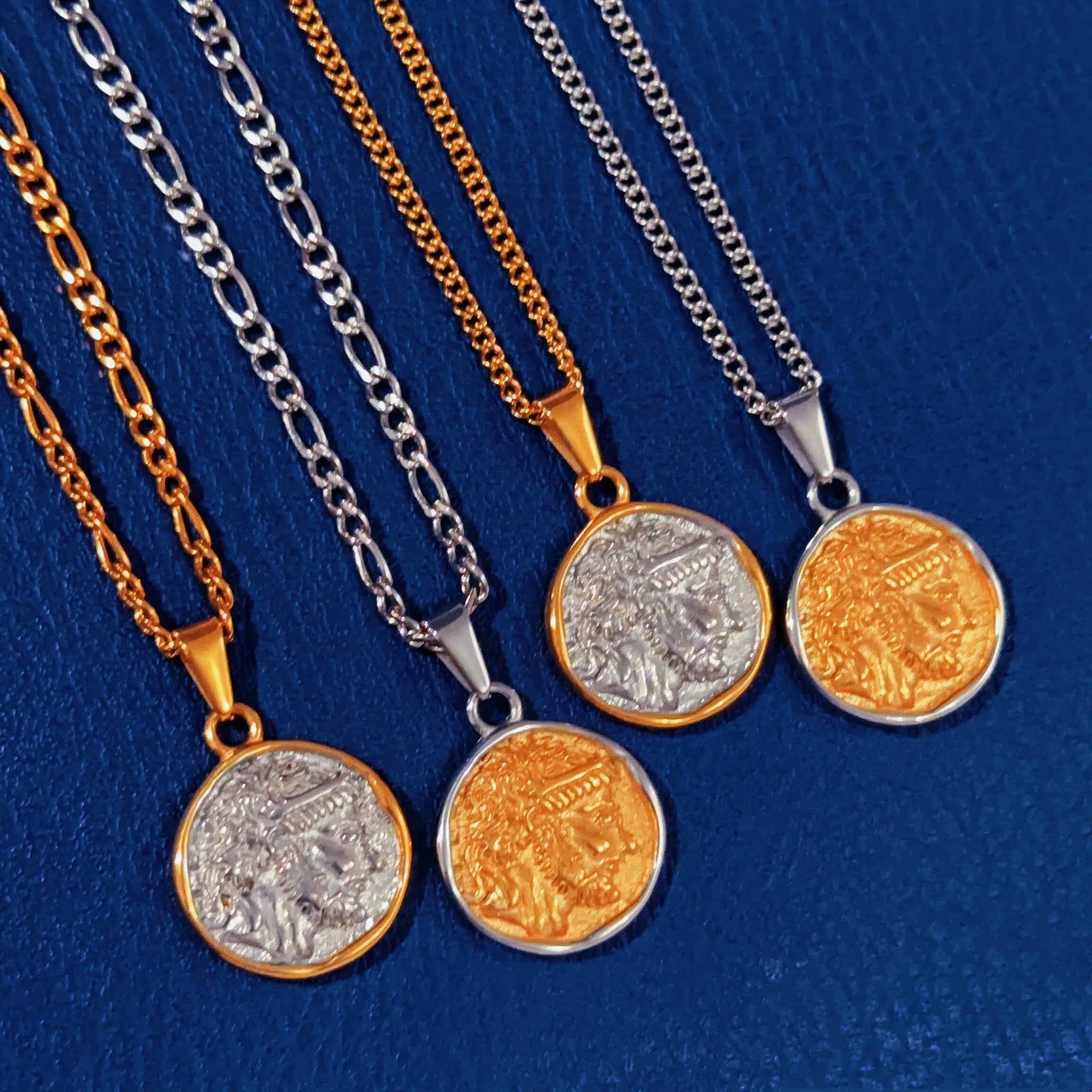 Greek Mythology Zeus Pendant Accessories Women Jewelry Men 18k Gold Plated Stainless Steel Ancient God Zeus Pendant Necklace