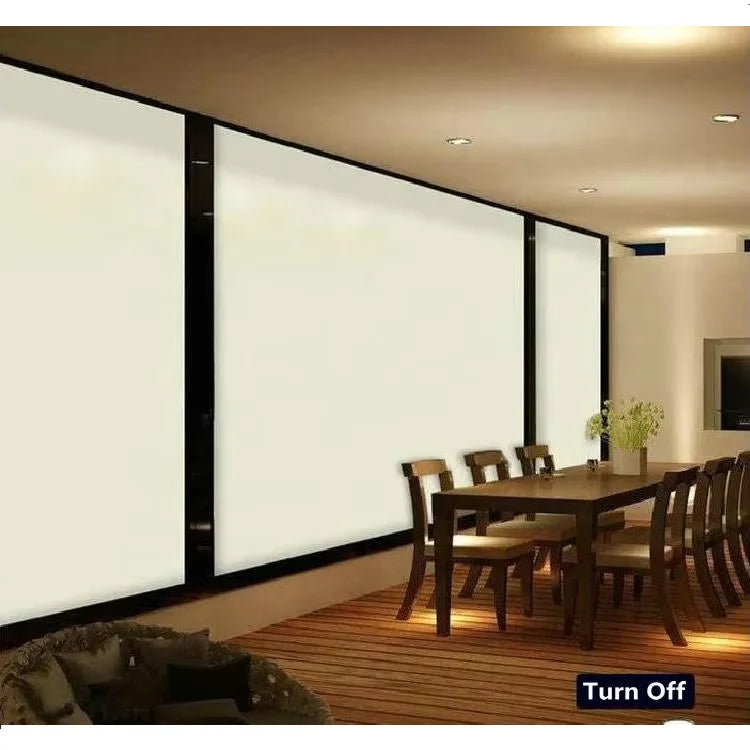 Self-Adhesive Smart Glass Film Electrochromic Window Decorative Heat Insulation Explosion-Proof Functions Hotels Apartments