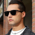 Hot Sale Men's Fashion Polarizing Sunglasses with High Sensitivity Black Metal Frame Tac Lenses Wholesale Fashion Riding Glasses