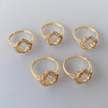 Fashion Jewelry 18k Gold Plated Snake Ring Cubic Zirconia Colorful Ring for Women