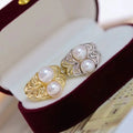 R1242 7-8mm Natural Freshwater Pearl Ring Accessory 925 Sterling Silver Adjustable Size Engagement Jewelry Ring for Women
