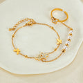 Women's Stainless Steel Silver Plated 18K Gold Plated Hoop Earrings with Pearl Waterproof Anniversary Gift
