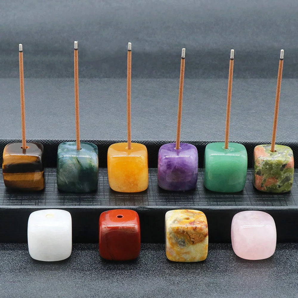 Cubes Incense Base Crystals Wholesale Bulk Healing Stones Gems Spiritual Products Meditation Yoga Fengshui Ornaments