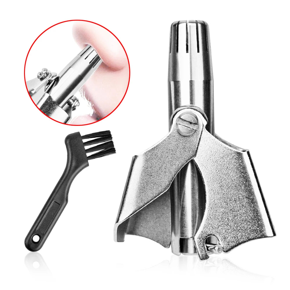 High Quality Portable Stainless Steel Eyebrow Beard Ear Nose Hair Trimmer-Painless Trimming