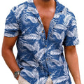 Wholesale Custom Men's Clothing 2024 Summer Men Hawaiian Print Short Sleeve Shirt Men's Beach Shirt